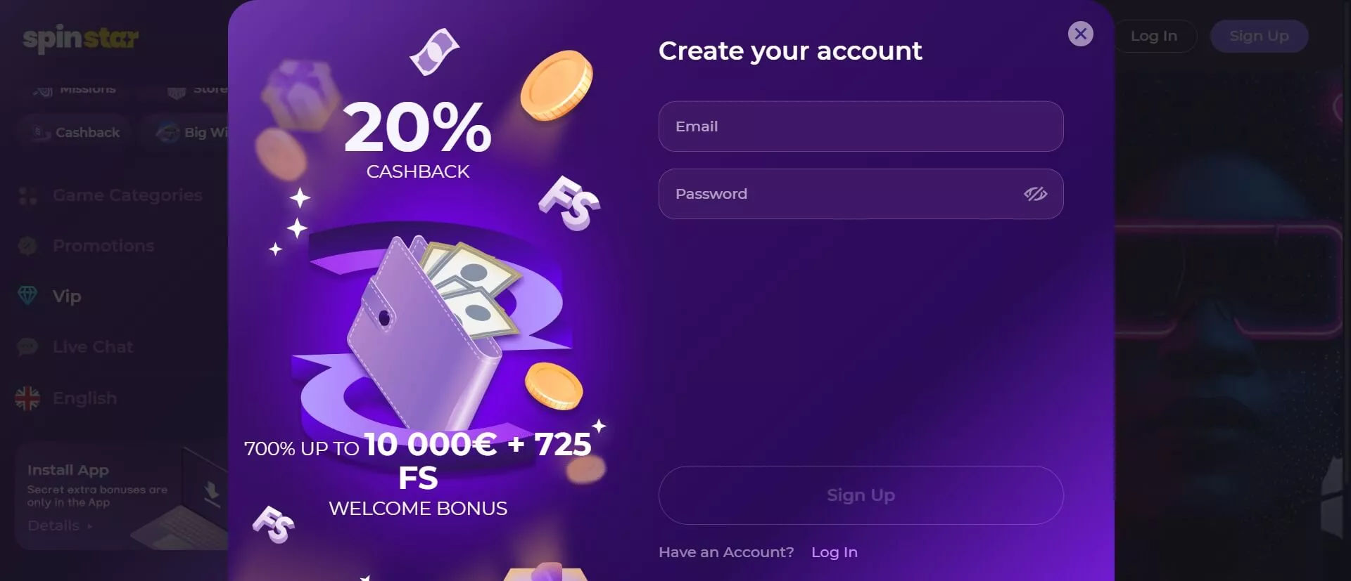 SpinStars Nederland – online casino met bonus image 2